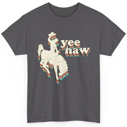Retro Cowboy Yeehaw Western Country Cowgirls Horse Lovers Classic Unisex T-Shirt
