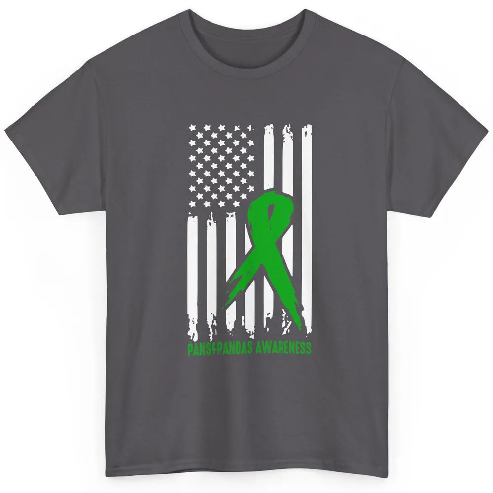 PANS/PANDAS Awareness Green Ribbon No One Fight Alone Classic Unisex T-Shirt
