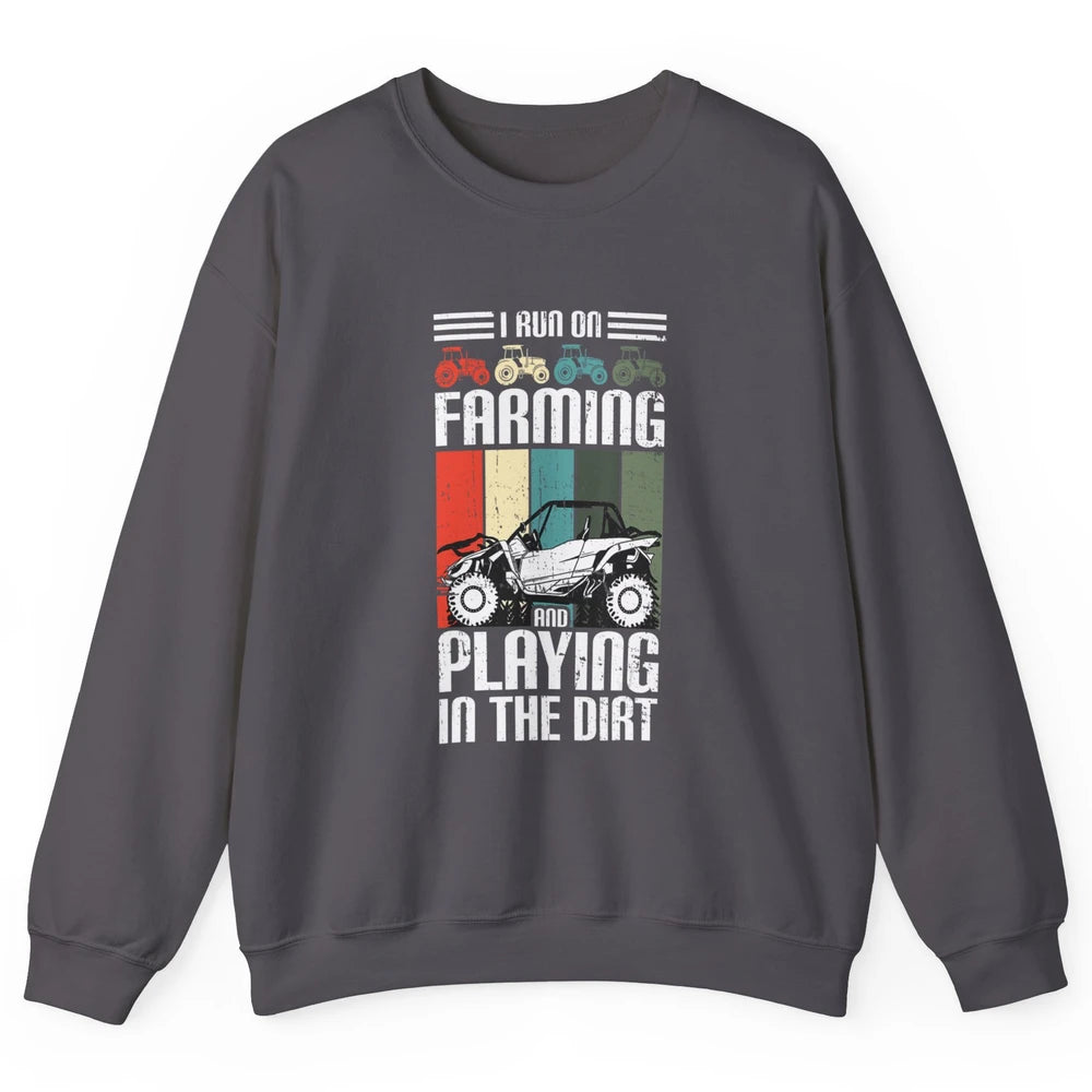Retro Play In Dirt UTV Mud Riding Dirty SXS Rider Offroad Unisex Crewneck Sweatshirt