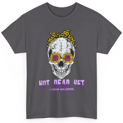 Not Dead Yet Skull Lupus Awareness Funny Sunflower Skeleton Classic Unisex T-Shirt