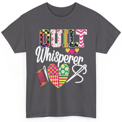 Retro Quilt Whisperer Quilting Life Sewing Life Quilt Lovers Classic Unisex T-Shirt