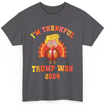 Funny Donald Trump Make Thanksgiving Great Again Thankful Trump Won Republican Classic Unisex T-Shirt