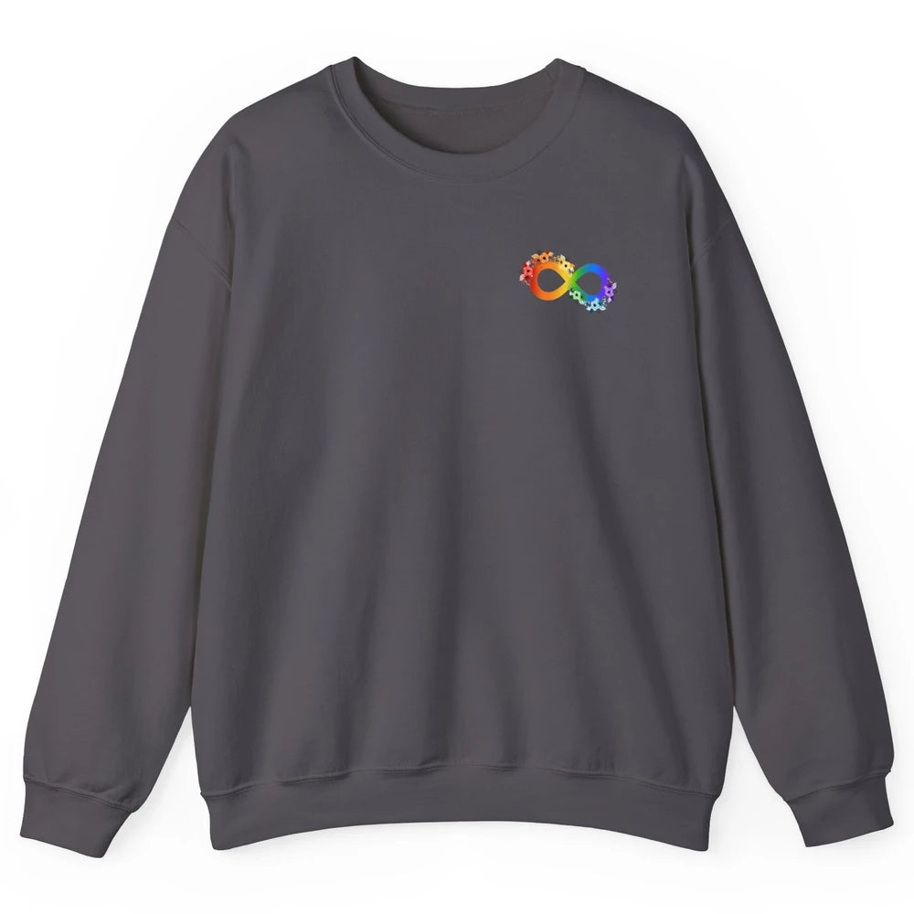 Neurodiversity Autism Spectrum Disorder Awareness Infinity Unisex Crewneck Sweatshirt