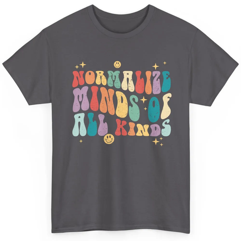 Retro Autism Normalize Minds Of All Kinds Neurodiversity Classic Unisex T-Shirt