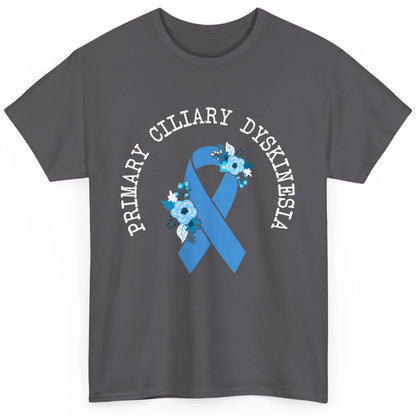 Primary Ciliary Dyskinesia Blue Ribbon Respiratory Diseases Classic Unisex T-Shirt