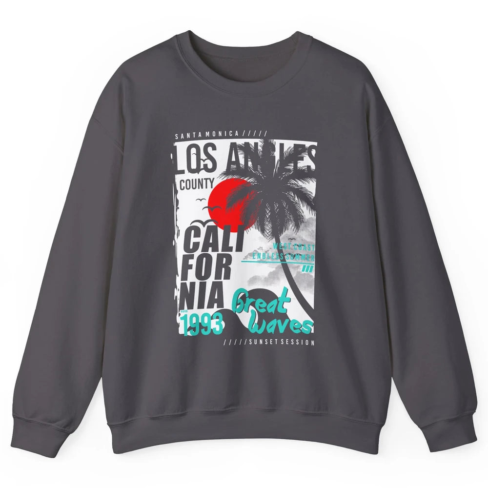 Retro Los Angeles California West Coast Endless Summer 1993 Unisex Crewneck Sweatshirt