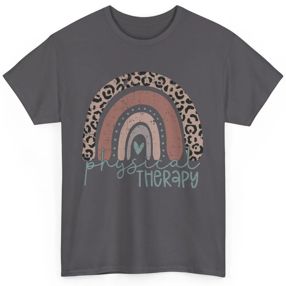 Retro Physical Therapy Rainbow Physical Therapist PT Leopard Classic Unisex T-Shirt