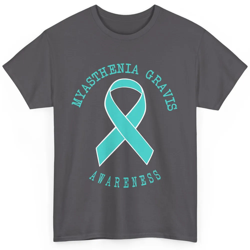 Myasthenia Gravis Awareness Ribbon Neuromuscular Disease Classic Unisex T-Shirt