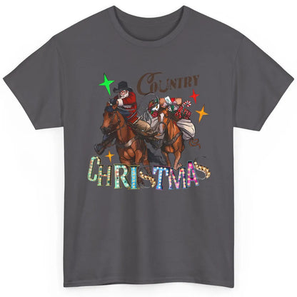Santa Claus Country Christmas Y'all Western Country Cowboy Classic Unisex T-Shirt