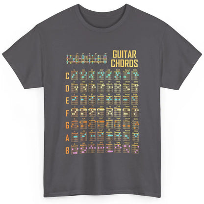Music Art Guitar Chords Retro Guitarist Play Guitar Musician Classic Unisex T-Shirt