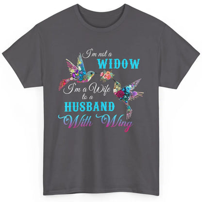 Not Widow Wife Of Husband In Heaven Angel With Wings Birds Classic Unisex T-Shirt
