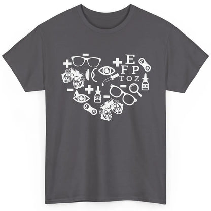 Optometrist Symbols Heart Optician Sight Squad Optometry Classic Unisex T-Shirt