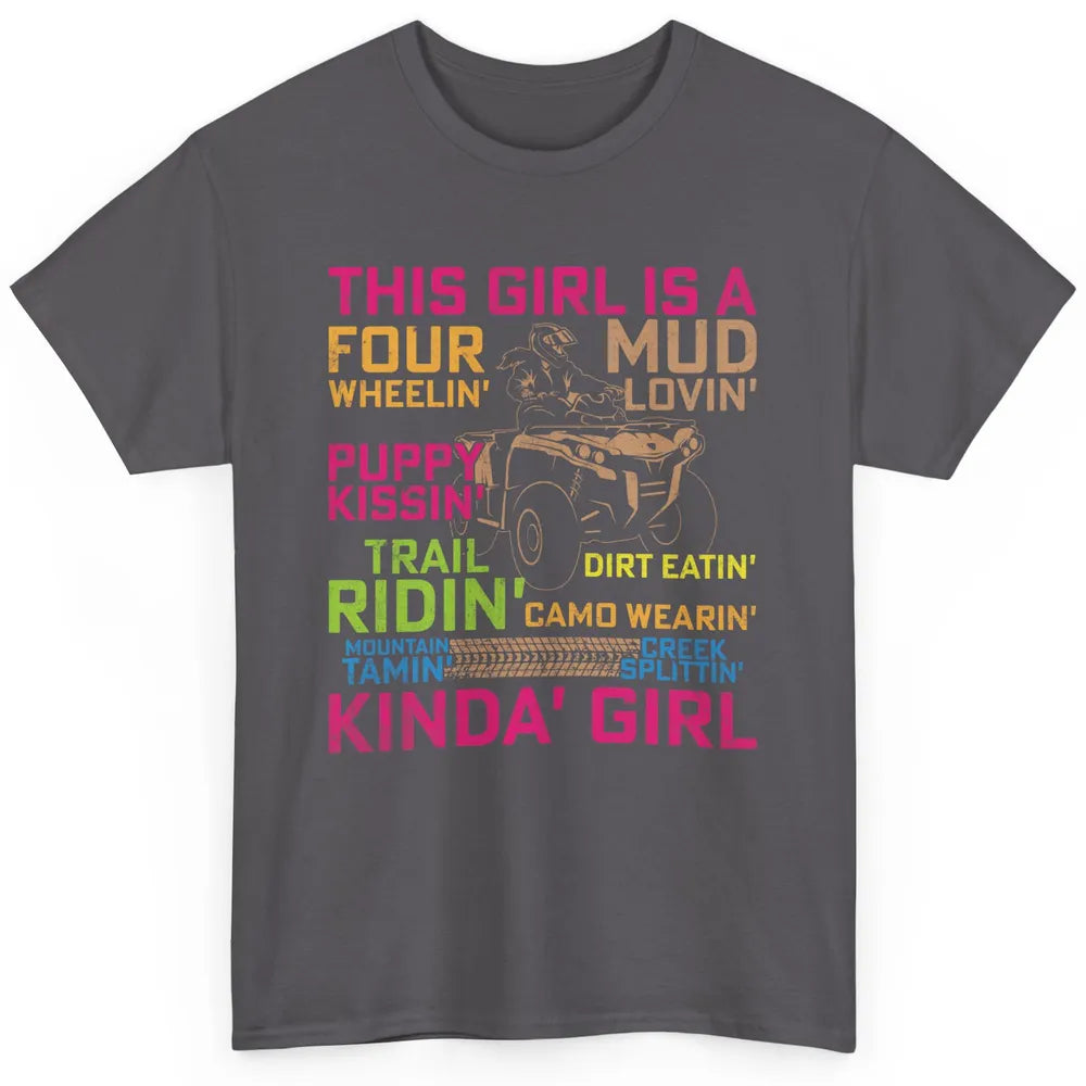 Retro Mud Quad Princess UTV ATV Rider 4 Wheel SXS Offroad Classic Unisex T-Shirt