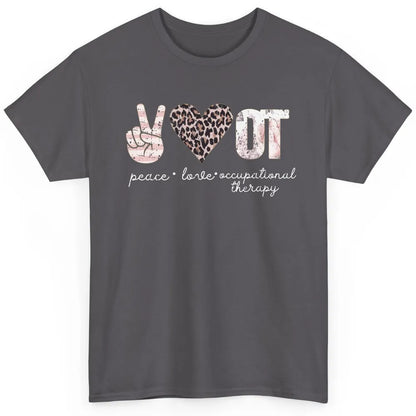 Retro Occupational Therapist Peace Love Occupational Therapy Classic Unisex T-Shirt