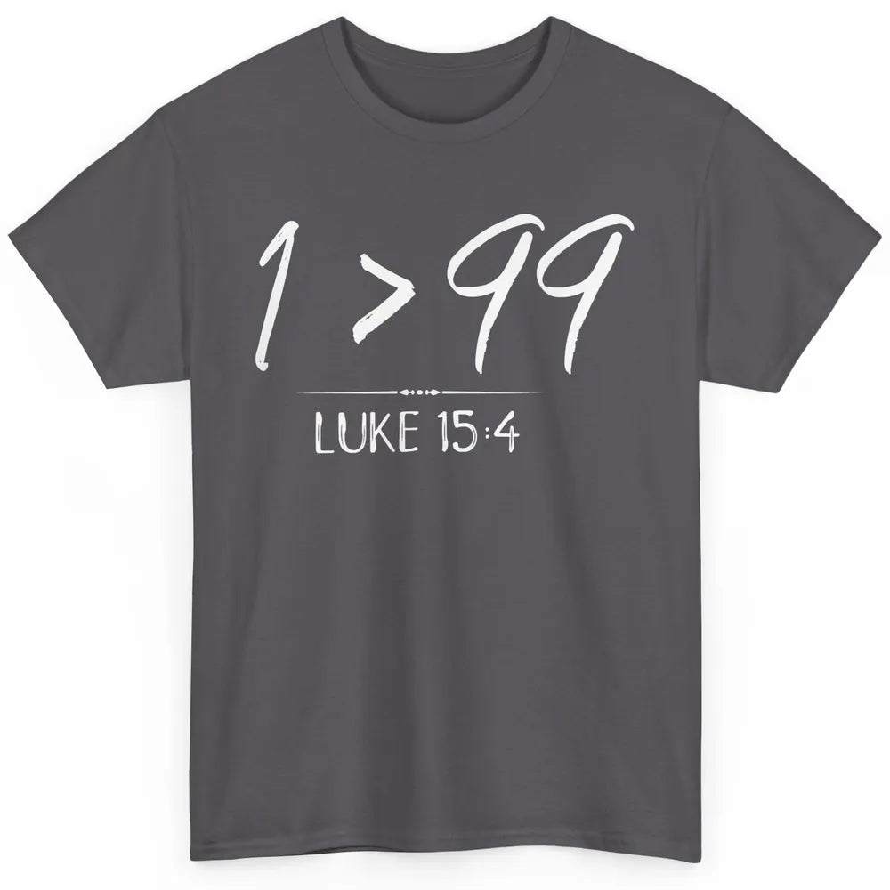 Retro He Left The 99 Rescue Me Christian Jesus Christ Bible Classic Unisex T-Shirt