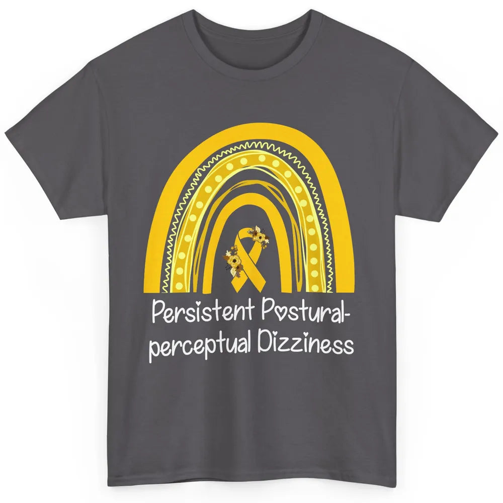 Persistent Postural-perceptual Dizziness PPPD Yellow Rainbow Classic Unisex T-Shirt