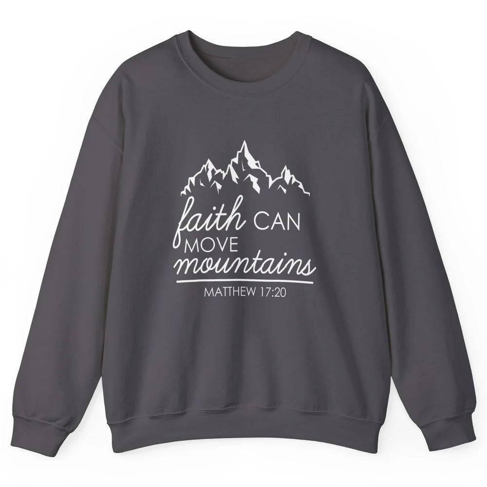Bible Verse Jesus Christian Religion Mountains God Faith Unisex Crewneck Sweatshirt