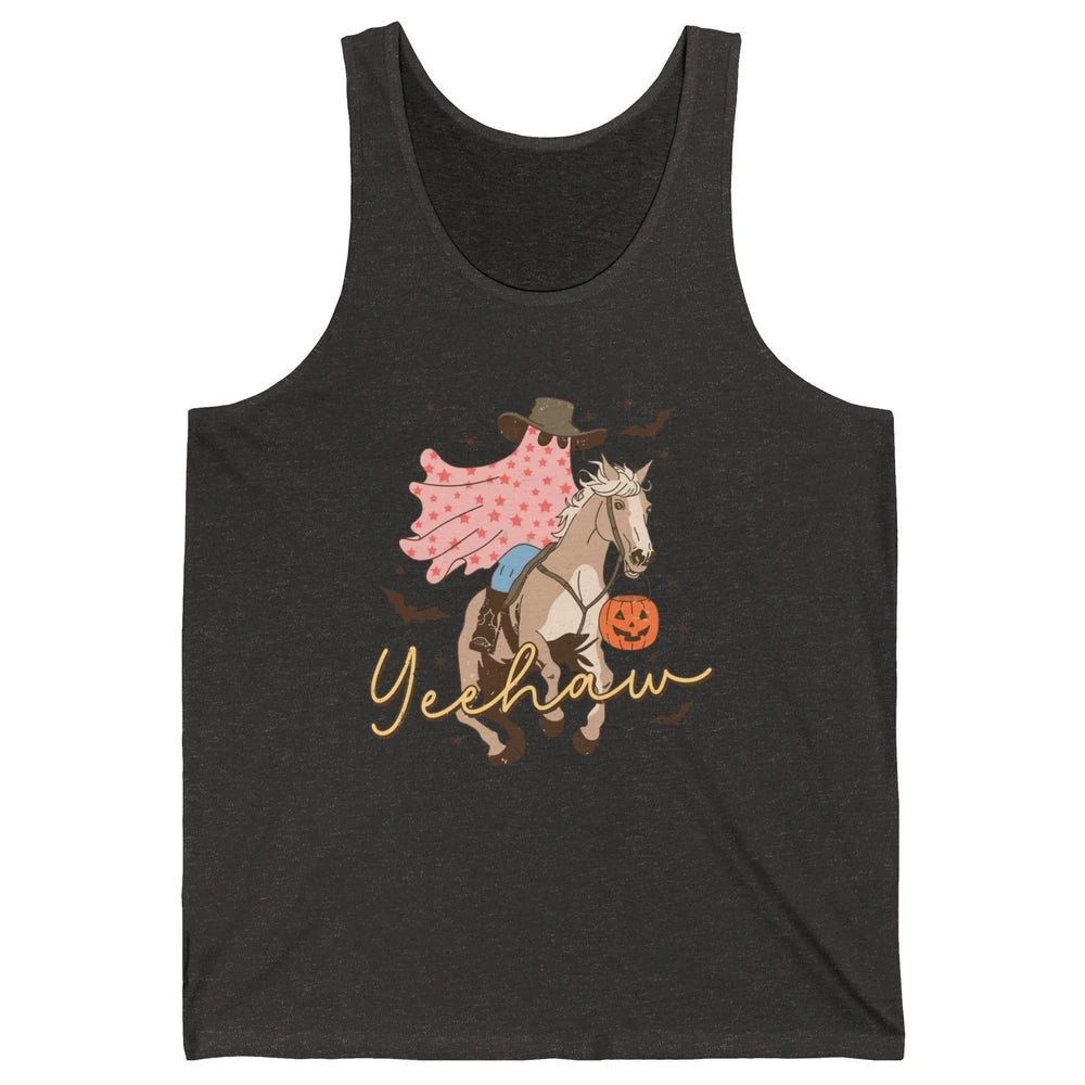 Cowboy Ghost Howdy Ghost Spooky Yeehaw Western Halloween Unisex Jersey Tank