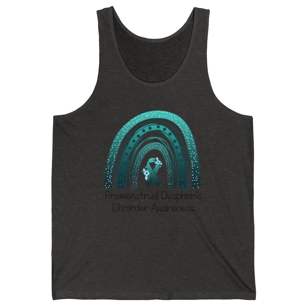 Premenstrual Dysphoric Disorder PMDD Awareness Rainbow Unisex Jersey Tank