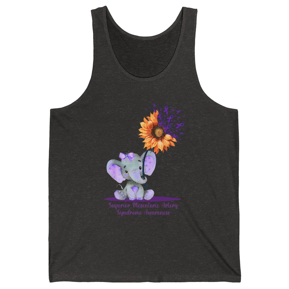 Superior Mesenteric Artery Syndrome Baby Elephant Sunflower Unisex Jersey Tank