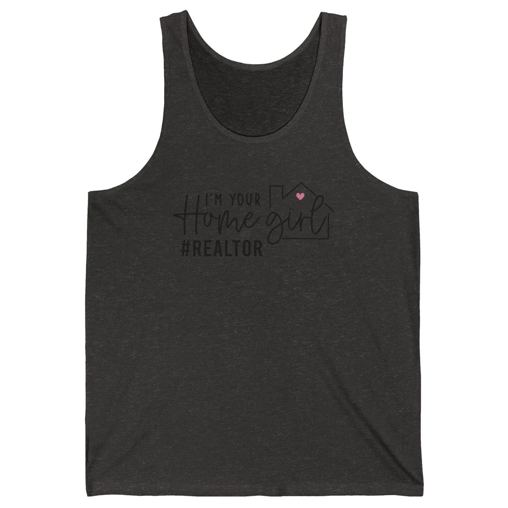 Realtor Life Home Girl Real Estate Agent Housing Investment Unisex Jersey Tank