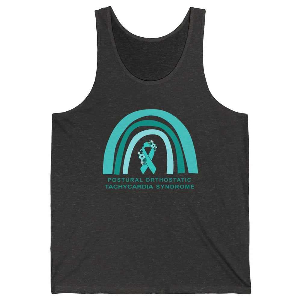 POTS Postural Orthostatic Tachycardia Syndrome Turquoise Unisex Jersey Tank