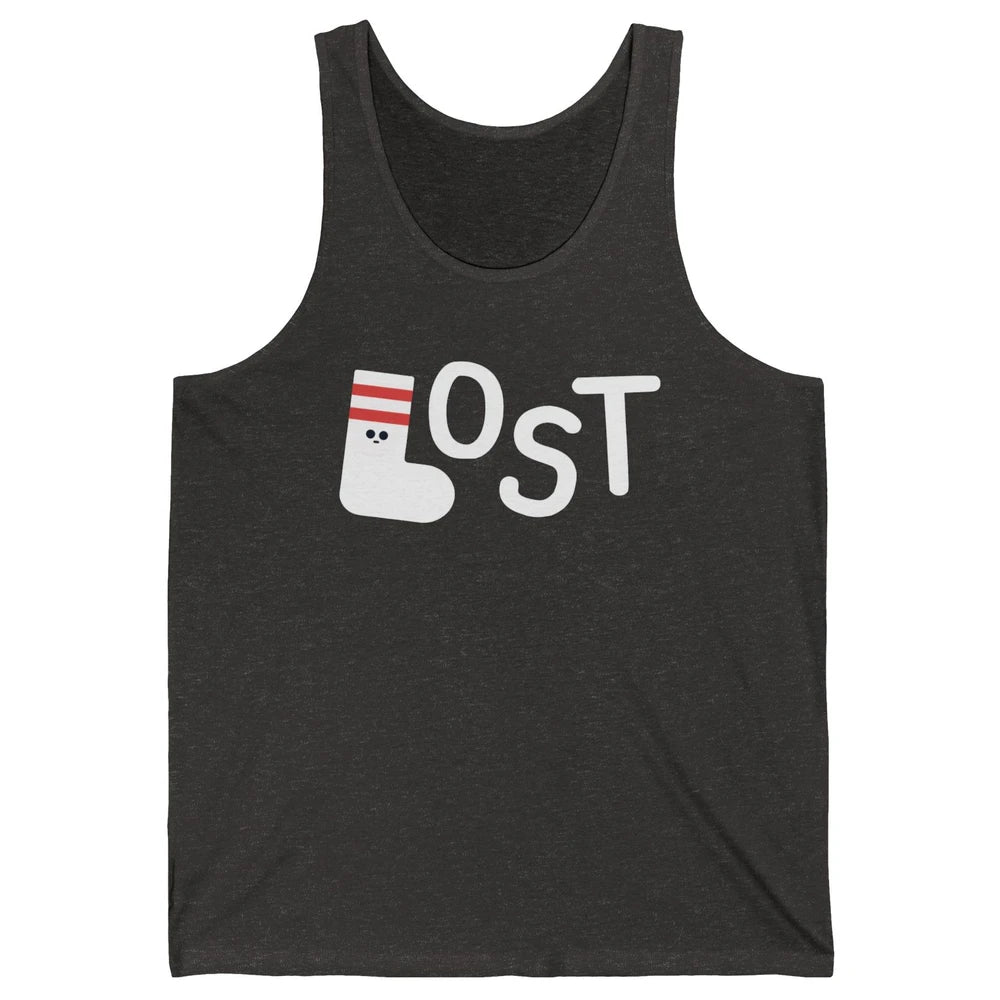 Missing Sock Funny Sock Lost Laundry Pun Lonely Sock Unisex Jersey Tank
