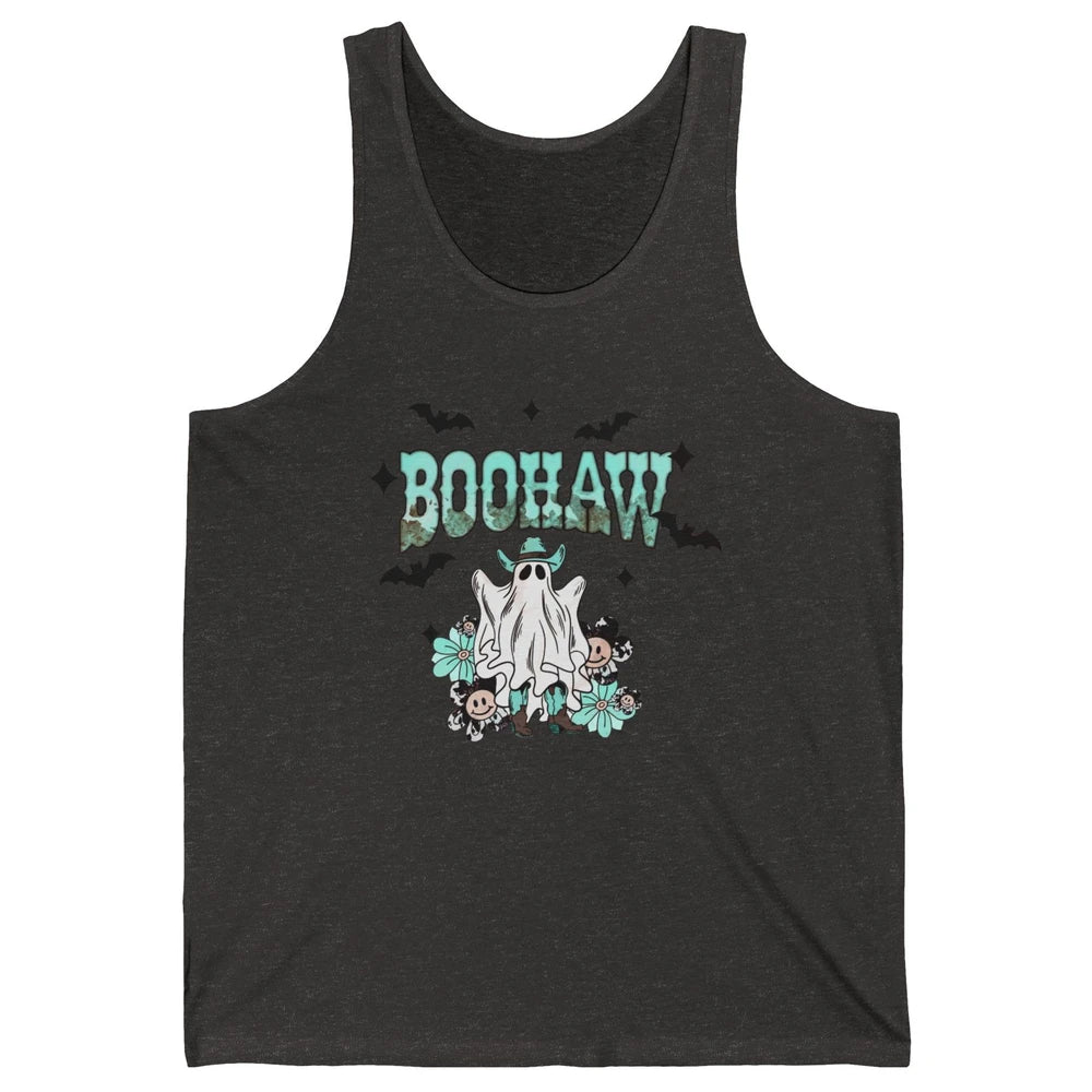 Retro Cowboy Ghost Boohaw Boot Scooting Western Halloween Unisex Jersey Tank