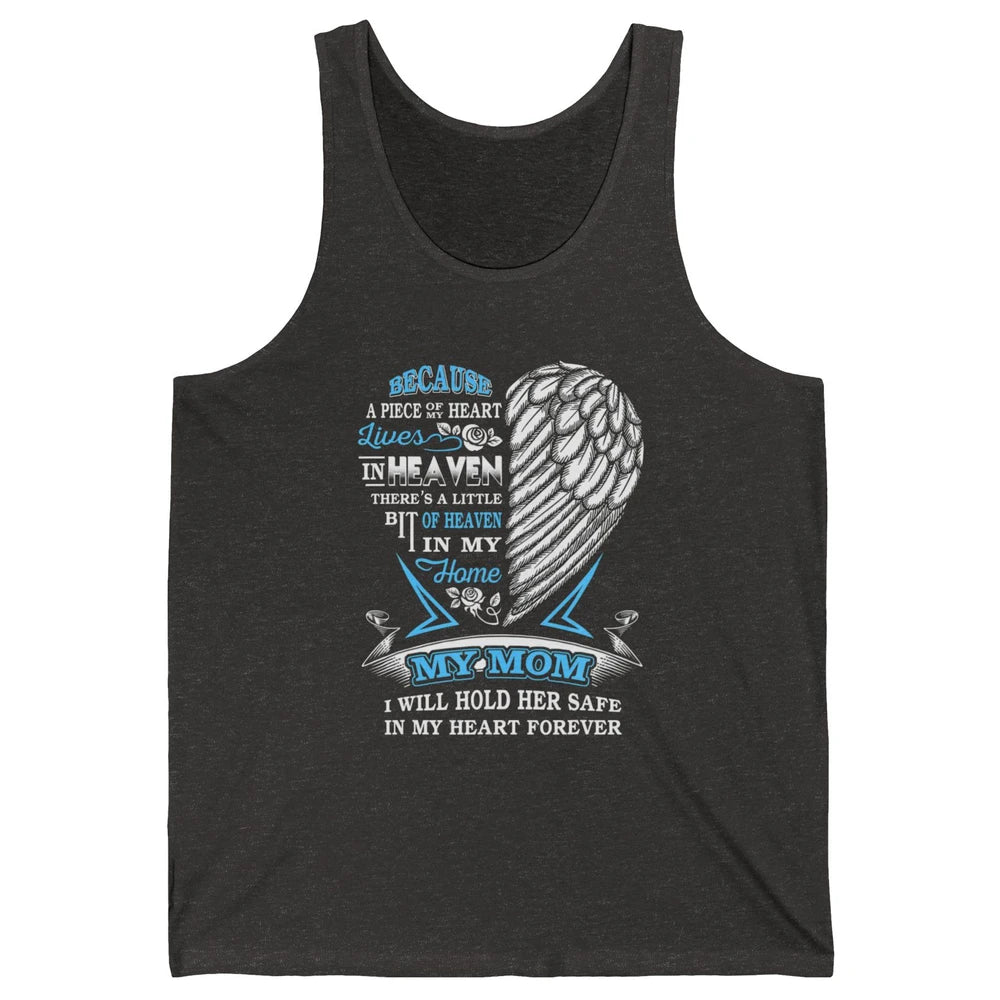 My Mom In Heaven Angel Wings Mother In Memories My Guardian Unisex Jersey Tank