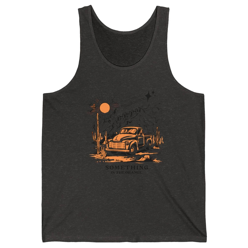 Retro Desert Sunset Something In The Orange Western Country Unisex Jersey Tank