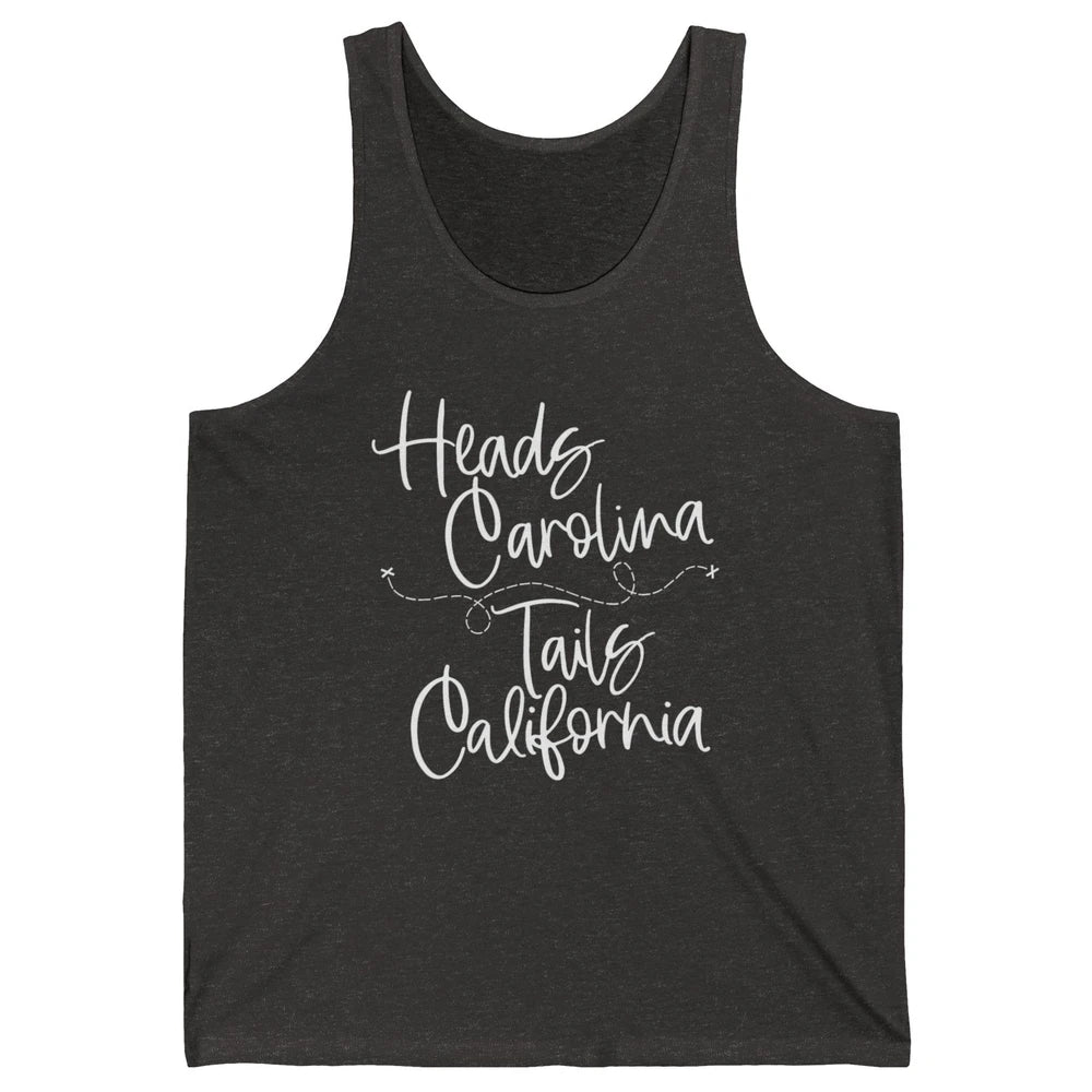 Retro 90s Heads Carolina Tail California Beach Summer Travel Unisex Jersey Tank