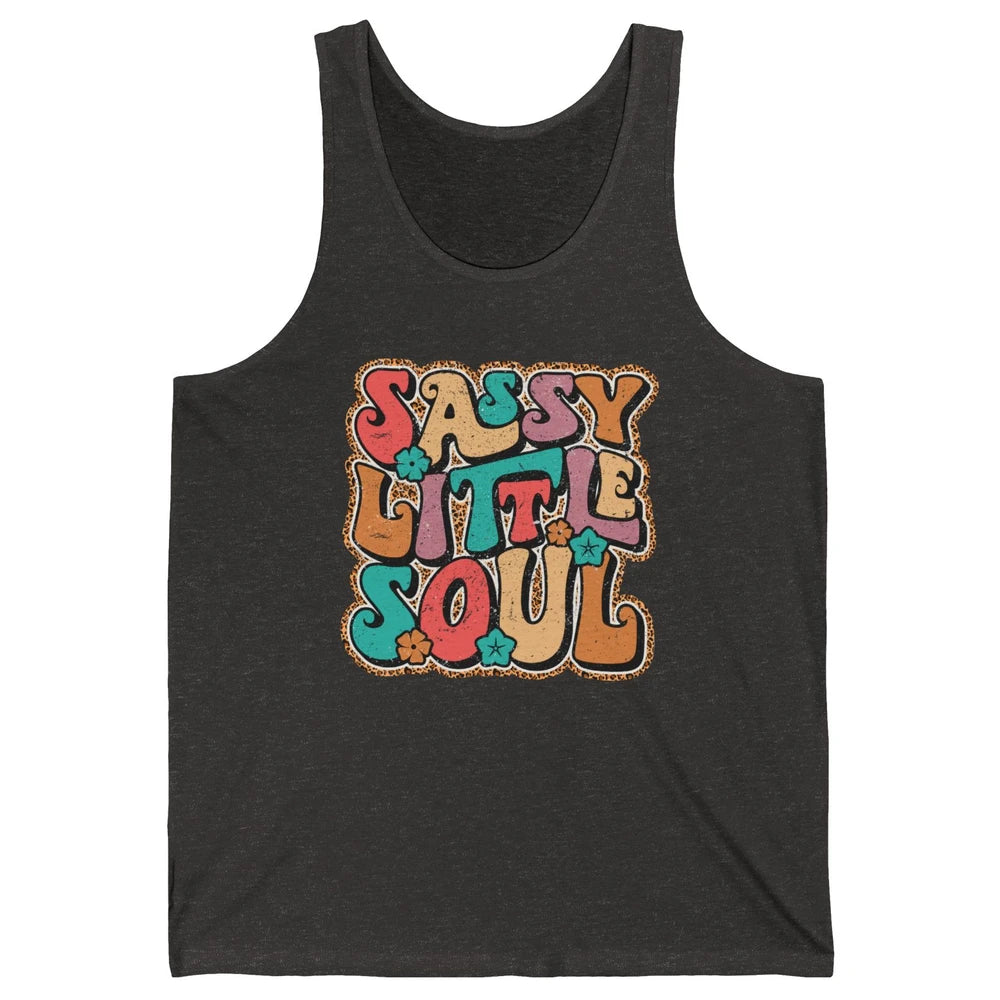 Retro Boho Groovy Sassy Little Soul Western Hippie Cowgirl Unisex Jersey Tank