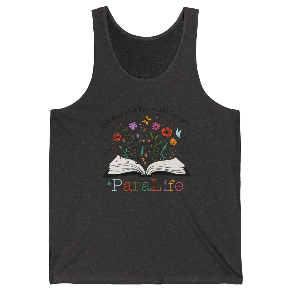 Para Life Paraprofessional Flower Teacher Back To School Unisex Jersey Tank