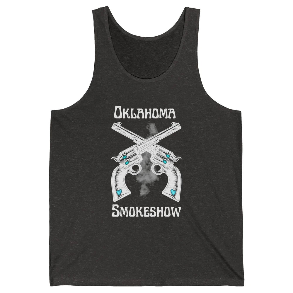 Retro Cowgirl Oklahoma Smokeshow Western Country Small Town Unisex Jersey Tank