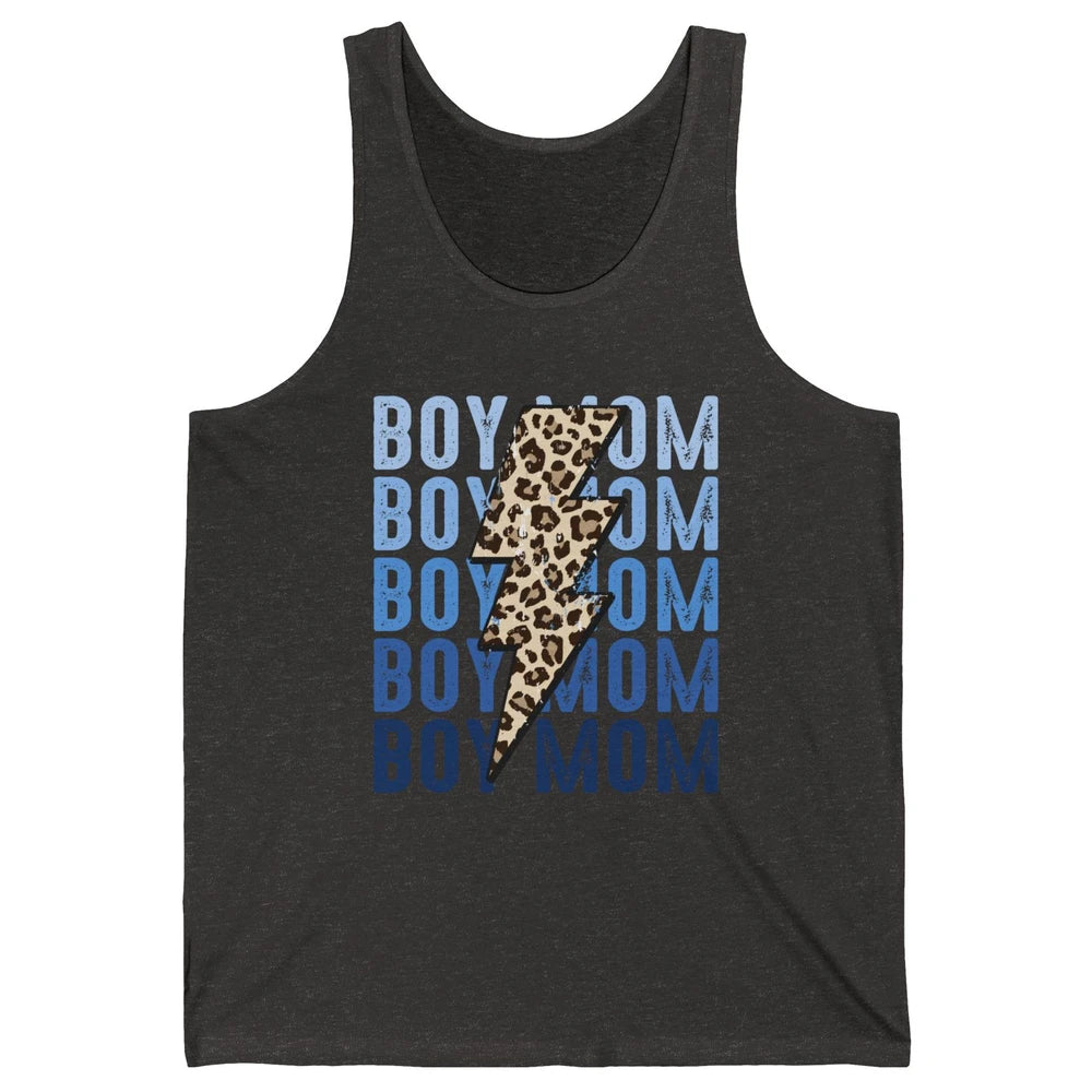 Retro Leopard Boy Mom Lightning Bolt Western Country Mama Unisex Jersey Tank