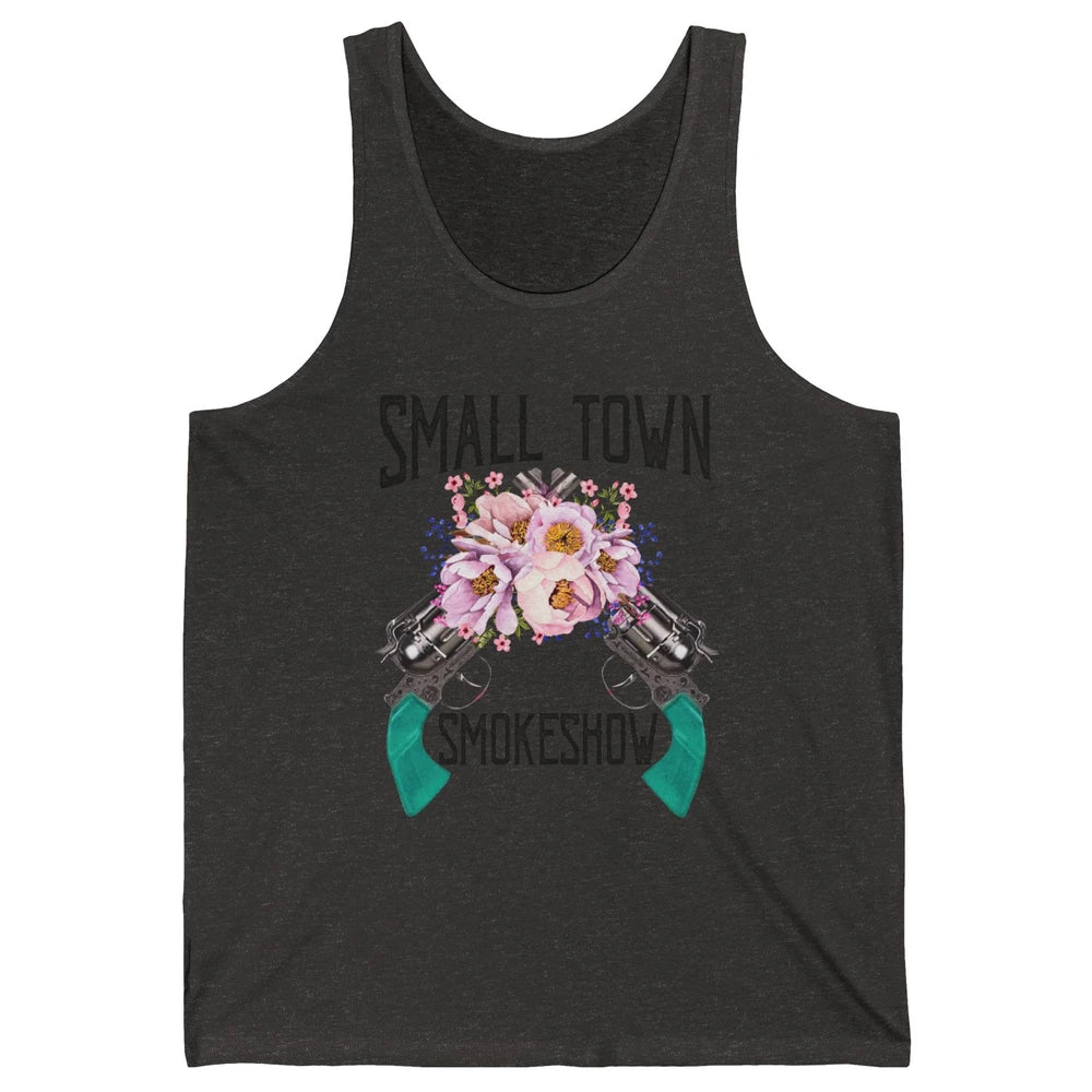 Retro Floral Cowgirl Small Town Smokeshow Western Country Unisex Jersey Tank