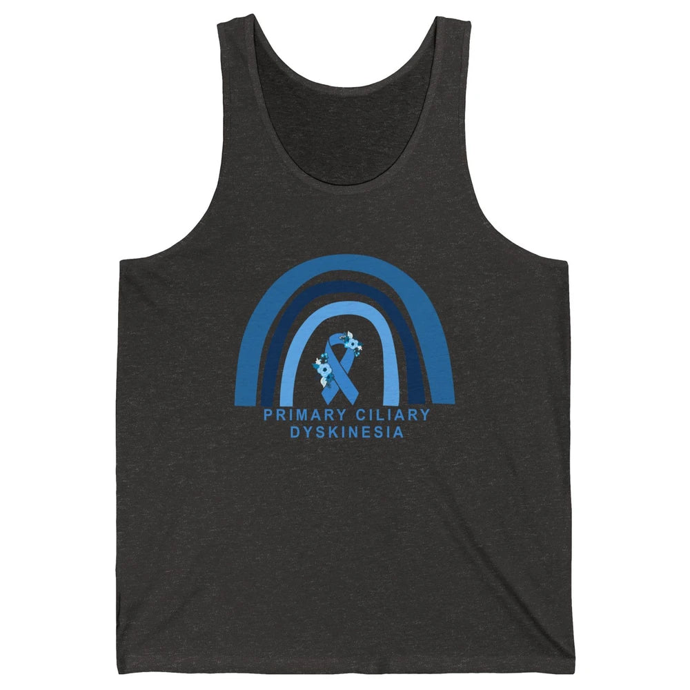 Primary Ciliary Dyskinesia Blue Rainbow Respiratory Diseases Unisex Jersey Tank