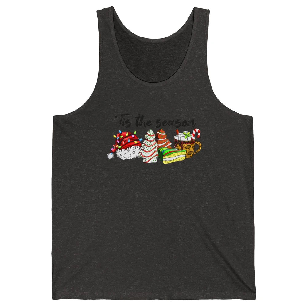 Funny Christmas Tree Tis The Season Cakes Parody Baking Gift Unisex Jersey Tank