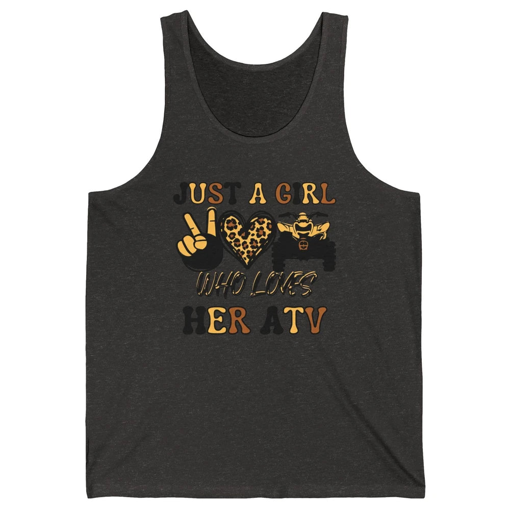 Just A Girl Who Loves Her ATV Riding Off Road SXS Life Unisex Jersey Tank