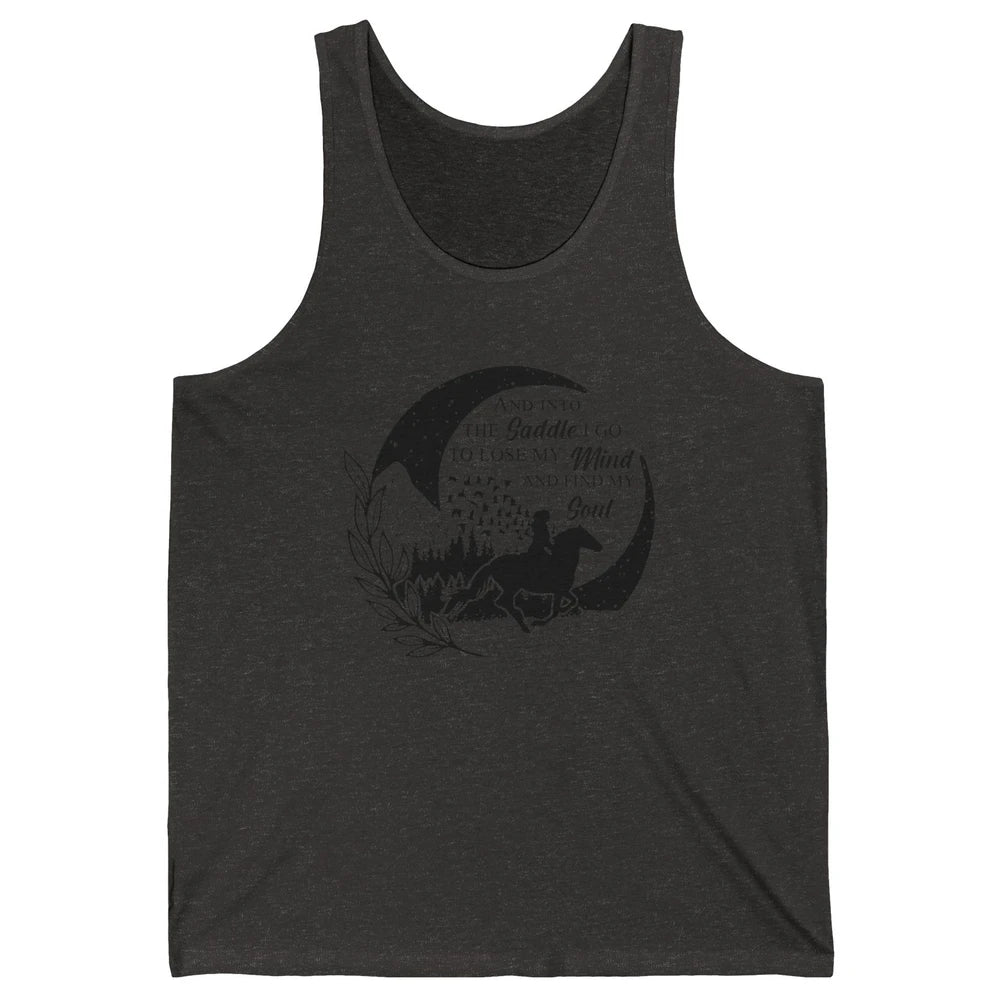 Retro Cowgirl Into The Saddle I Go Western Country Cowboy Unisex Jersey Tank