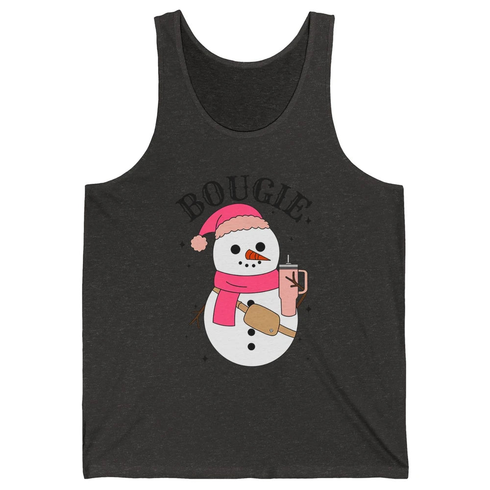 Funny Christmas Boo-jee Snowman Bougie Christmas Winter Unisex Jersey Tank