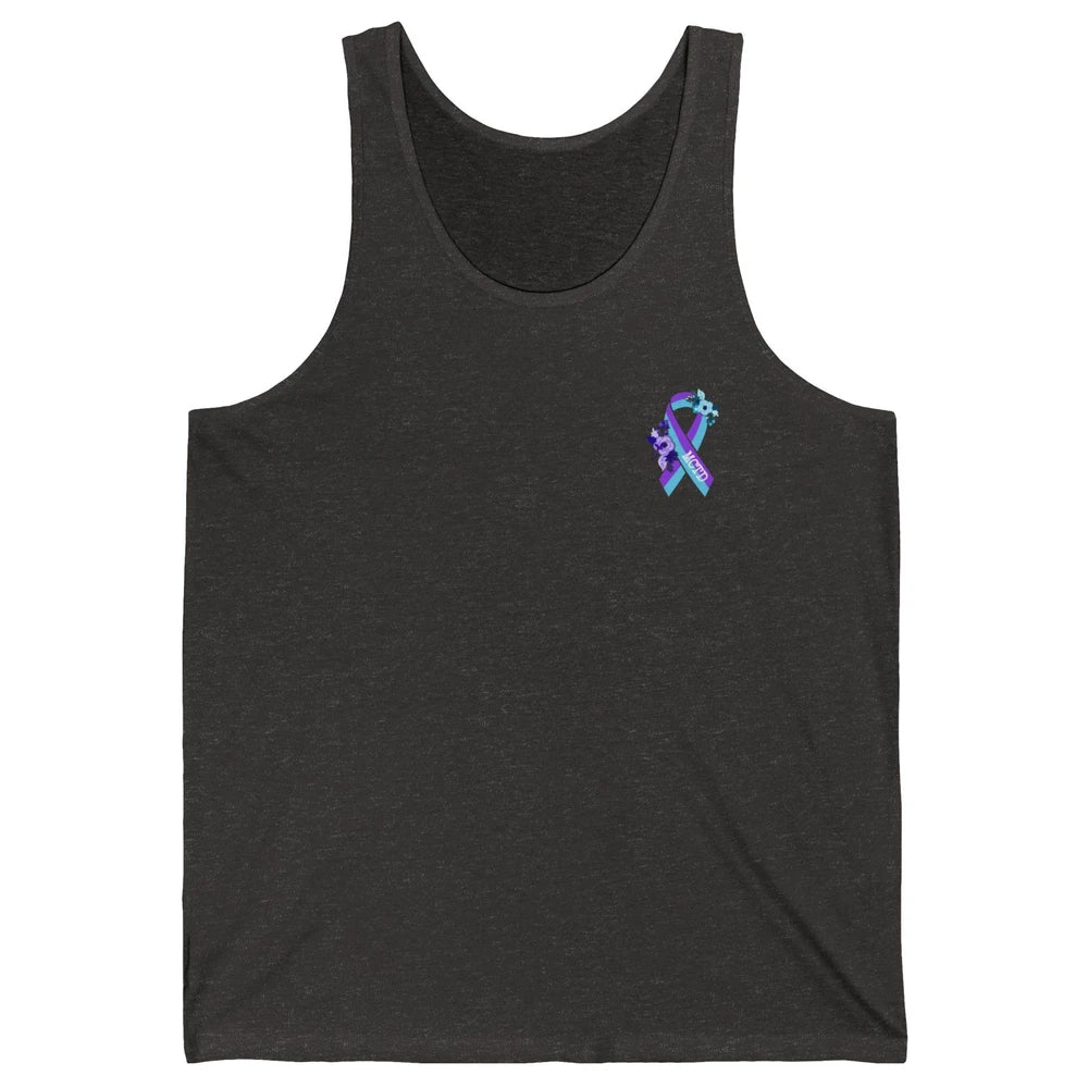 Mixed Connective Tissue Disease Awareness MCTD Floral Ribbon Unisex Jersey Tank