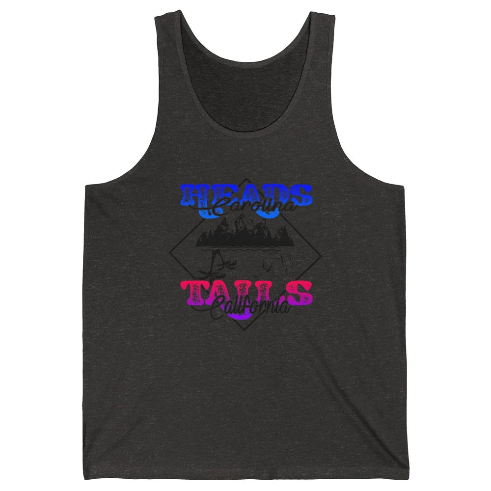 Retro Heads Carolina Tails California Western Summer Beach Unisex Jersey Tank
