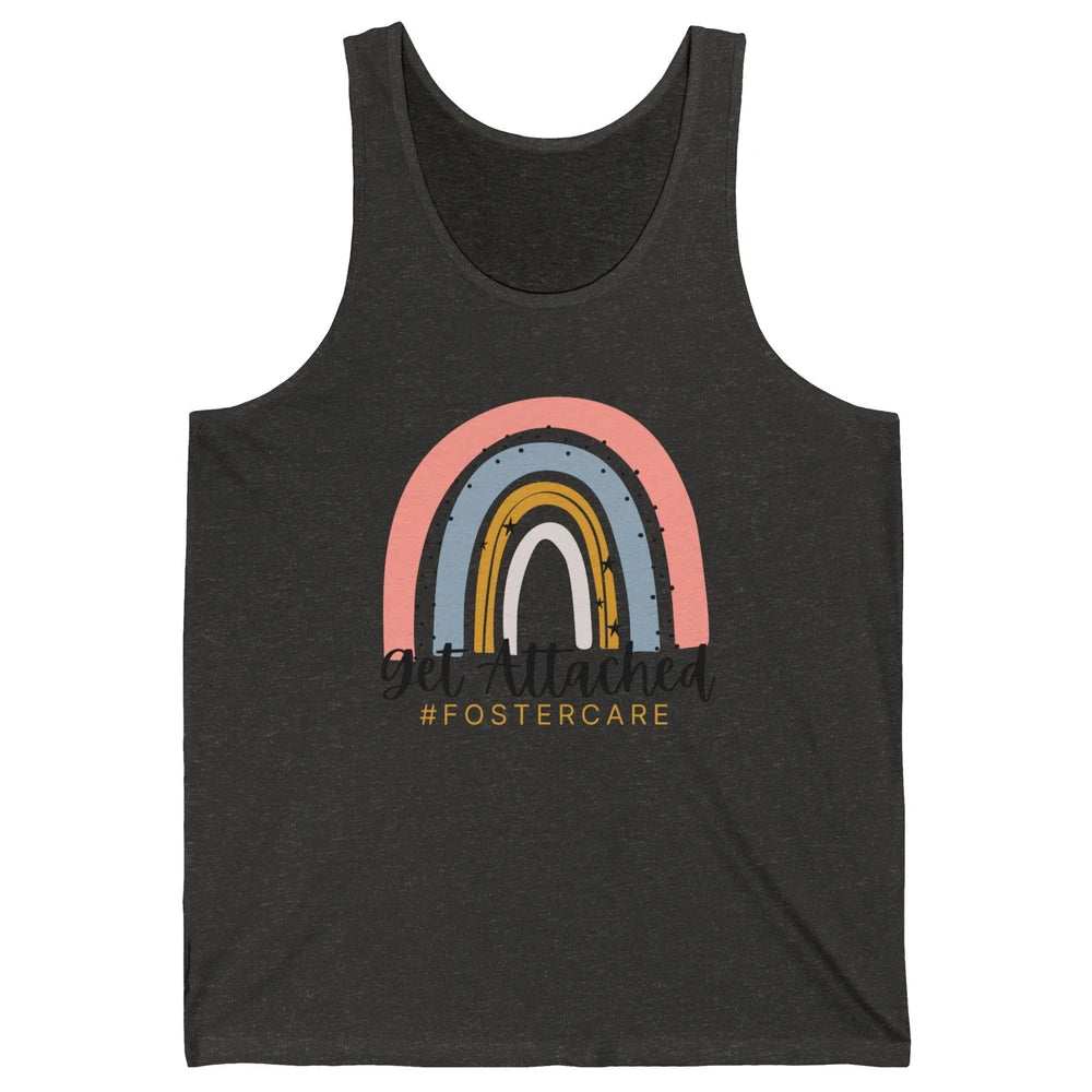 Rainbow Foster Care Parents Get Attached Adoption Foster Mom Unisex Jersey Tank