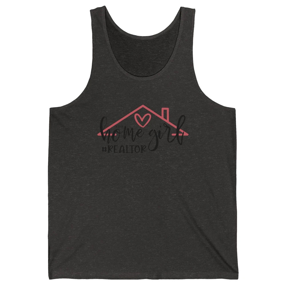 Realtor Life Home Girl Real Estate Agent Housing Investment Unisex Jersey Tank