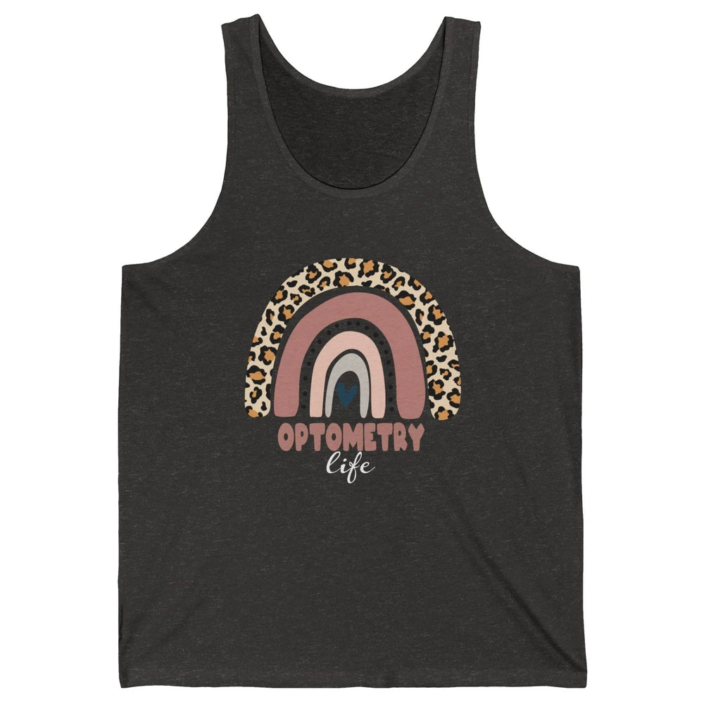 Optometry Life Leopard Rainbow Optometrist Optician Gift Unisex Jersey Tank