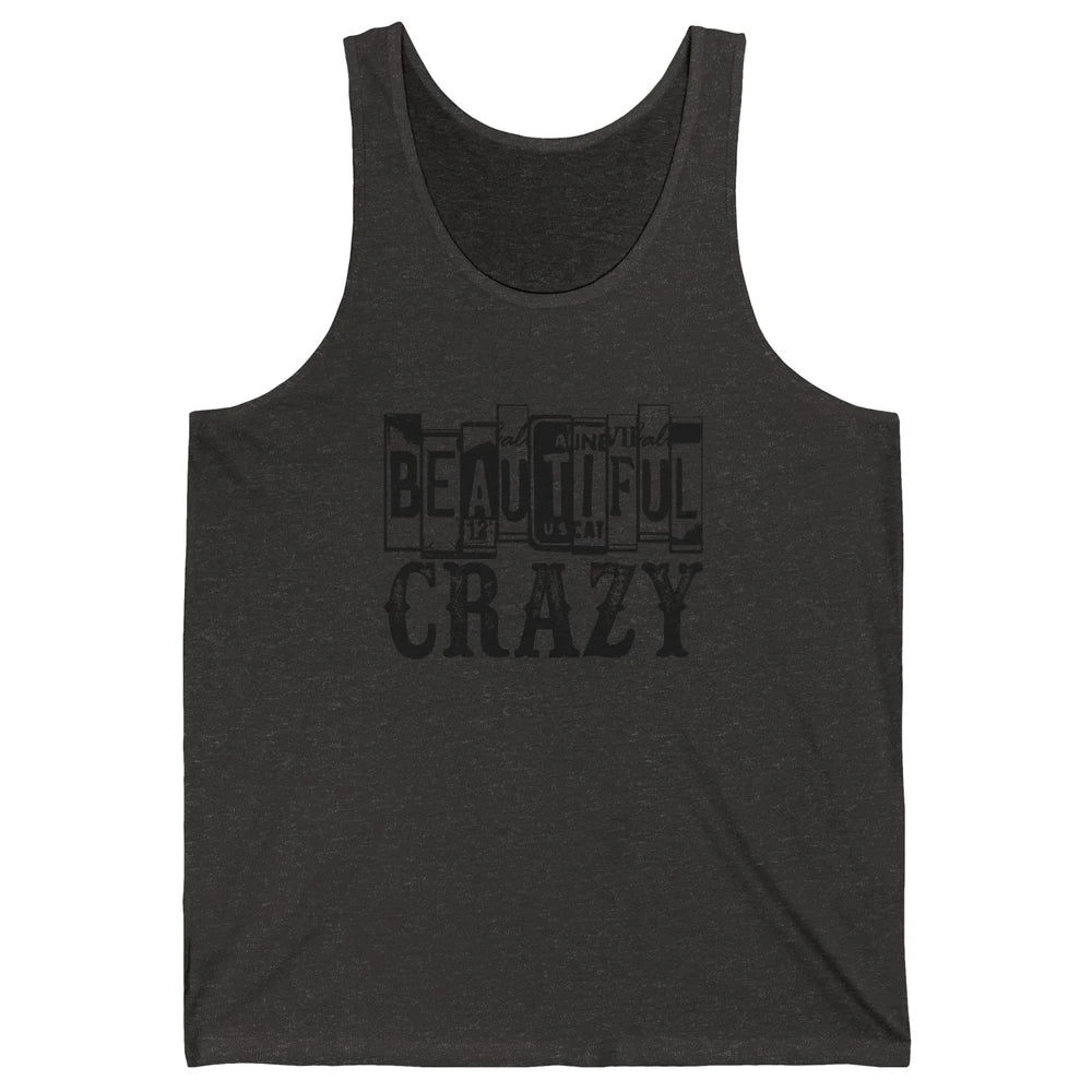 Retro Beautiful Crazy Western Cowgirl Country Music Lovers Unisex Jersey Tank