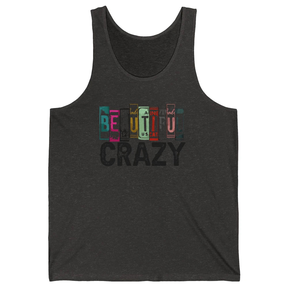 Retro Cowgirl Beautiful Crazy Western Country Cowgirl Unisex Jersey Tank