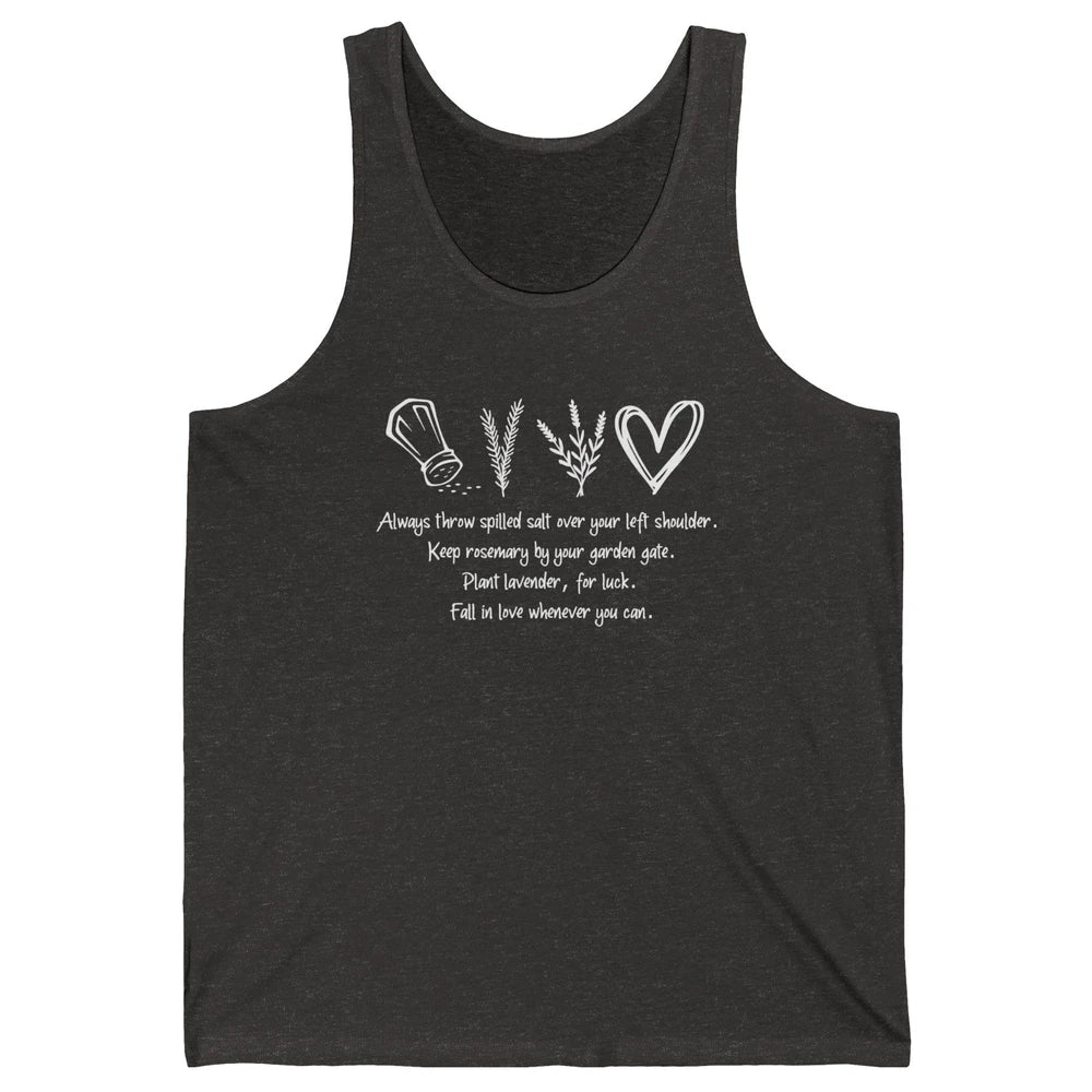 Practical Magic Witch Gardening Card Gardeners Plant Lovers Unisex Jersey Tank
