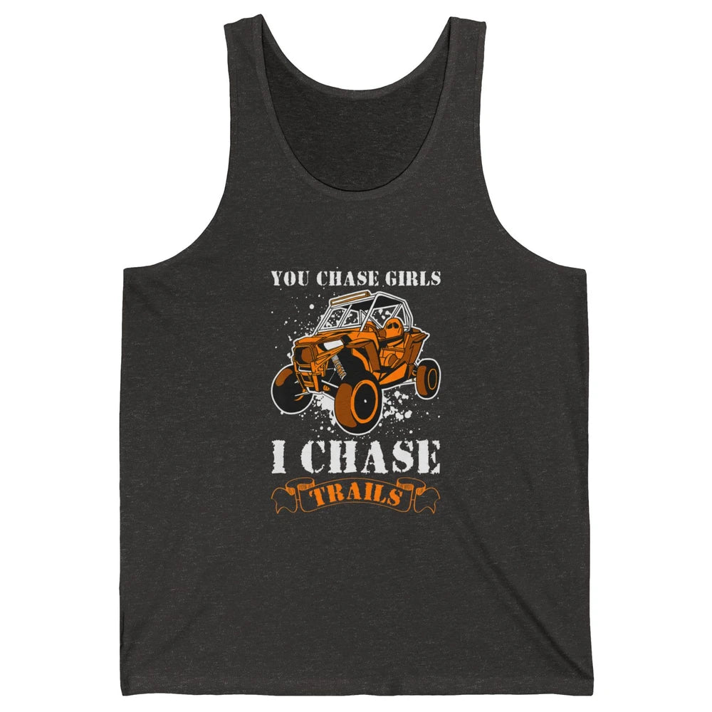 Retro Chase Trails Mud Rider Dirty UTV SXS Rider Offroad Unisex Jersey Tank
